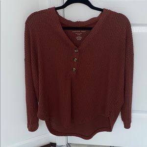 American Eagle Waffle Top